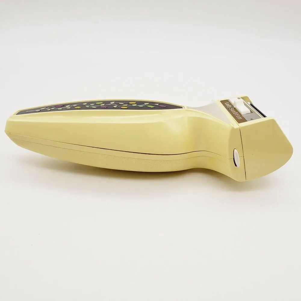 Vtg Lady Sunbeam Rascal Electric Razor Spring Tulips Hair Removal Tool MCM Works